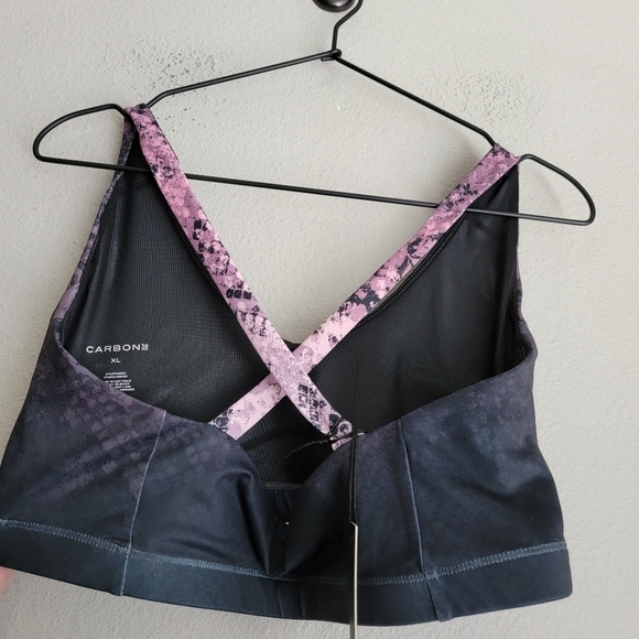 Carbon38 Contour Sports Bra in Pink Snake Ombre size XL NWT - Picture 4 of 7